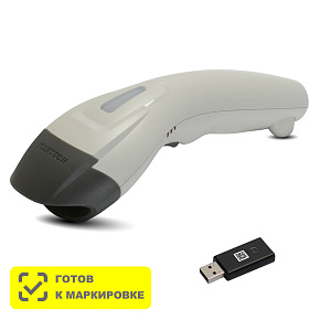 Беспроводной сканер штрих-кода MERTECH CL-610 BLE Dongle P2D USB White картинка от магазина Кассоптторг